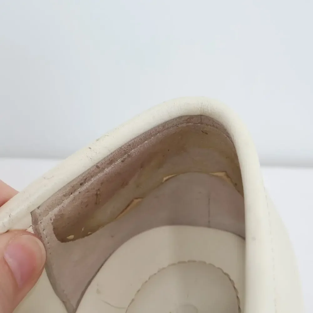 Quince Italian Leather Lug Sole Loafer Bone Size 6